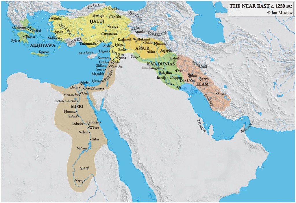 This gives us a better idea of the locations of Byblos (Gubla), the ...